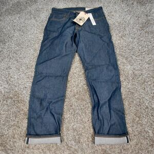 NEW Imogene And Willie Selvedge Barton Slim Jeans Mens 32x31 Blue Selvage Denim